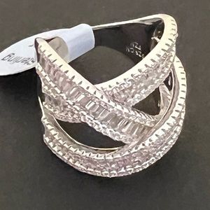 Sterling Silver and Cubic Zirconia Ring